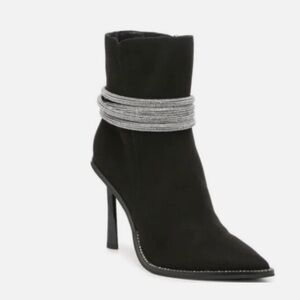 J-Lo black and diamond heels